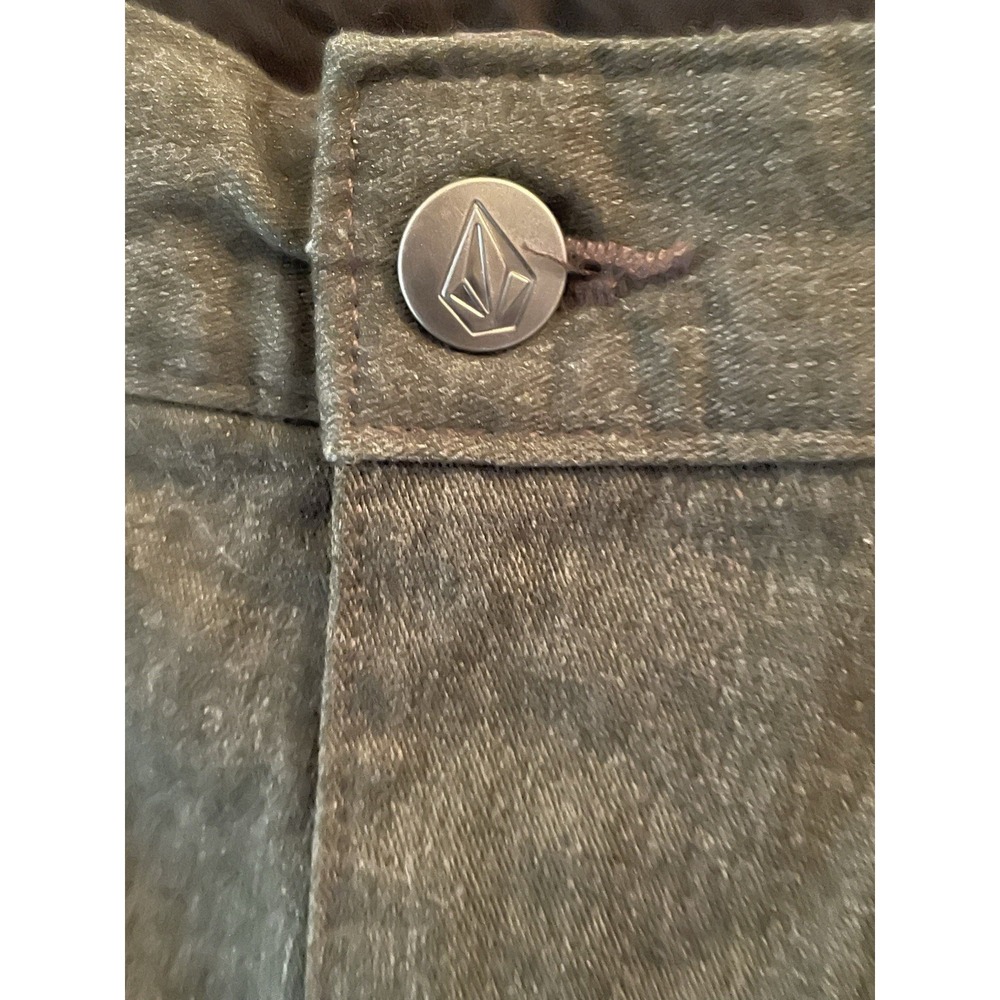 Volcom Shorts‎ Mens Gray Heathered Chino Flat Front Casual Size 42 - Picture 2 of 6